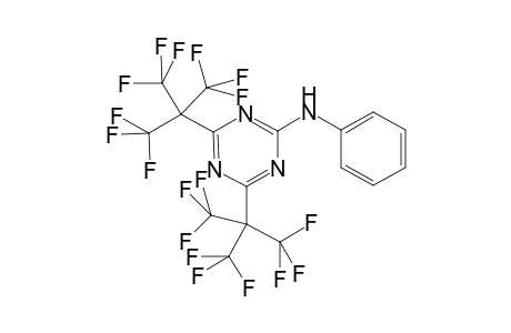 N-Phenyl-4,6-bis[2,2,2-trifluoro-1,1-bis(trifluoromethyl)ethyl]-1,3,5-triazin-2-amine