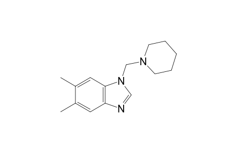 5,6-dimethyl-1-(piperidinomethyl)benzimidazole