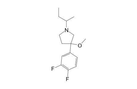 1-SEC-BUTYL-3-(3,4-DIFLUOROPHENYL)-3-METHOXYPYRROLIDINE