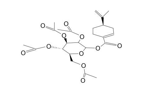 PERILLOSIDE B TETRAACETATE ; 2',3',4',6'-TETRA-O-ACETYL-1beta-D-GLUCOPYRANOSYL-(-)-PERILLATE