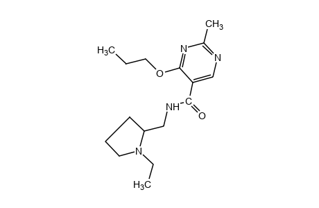 N-[(1-ethyl-2-pyrrolidinyl)methyl]-2-methyl-4-propoxy-5-pyrimidinecarboxamide