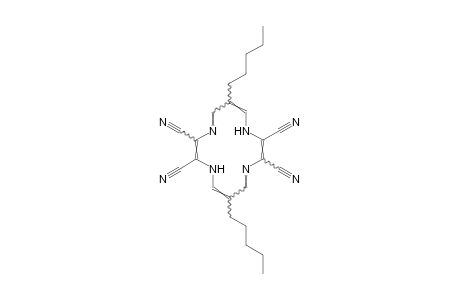 6,13-dipentyl-1,4,8,11-tetraazacyclotetradeca-2,4,6,9,11,13-hexaene-2,3,9,10-tetracarbonitrile