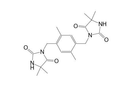 3-{4-[(4,4-dimethyl-2,5-dioxo-1-imidazolidinyl)methyl]-2,5-dimethylbenzyl}-5,5-dimethyl-2,4-imidazolidinedione