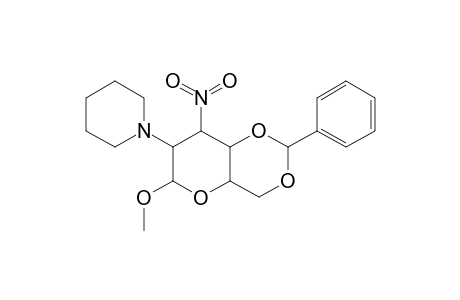 Methyl-4,6-O-benzylidene-2,3-dideoxy-3-nitro-2-piperidyl.alpha.-glucopyranoside