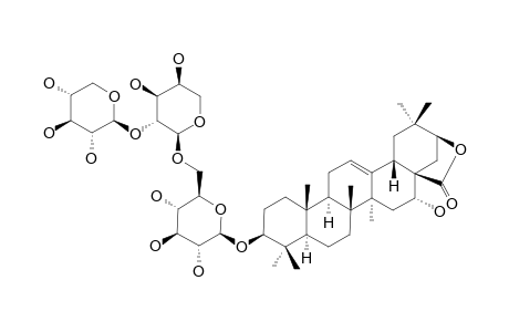 PROSAPOGENIN-3;ACACIC-ACID-LACTONE-3-O-BETA-D-XYLOPYRANOSYL-(1->2)-ALPHA-L-ARABINOPYRANOSYL-(1->6)-BETA-D-GLUCOPYRANOSIDE