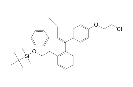 1-[4-(2-CHLOROETHOXY)-PHENYL]-1-[2-(O-(TERT.-BUTYLDIMETHYLSILYL)-ETHYL)-PHENYL]-2-PHENYLBUT-1-ENE;Z-ISOMER