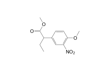 2-(4-Methoxy-3-nitrophenyl)butanoic acid methyl ester