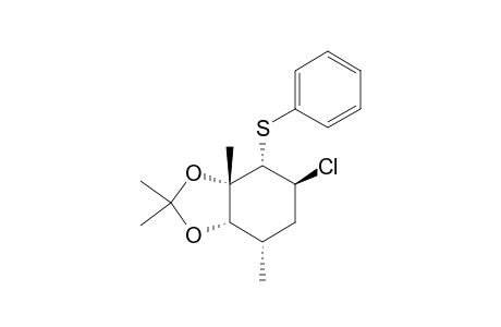 1-TRANS-CHLORO-CIS,TRANS-3,5-DIMETHYL-TRANS,TRANS-3,4-DIHYDROXY-TRANS-2-(PHENYLTHIO)-CYCLOHEXANE-3,4-ACETONIDE