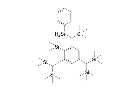 1-Trimethylsilyl-2,4-bis[bis(trimethylsilyl)methyl]-6-[(trimethylsilyl)(phenylsilyl)methyl]benzene