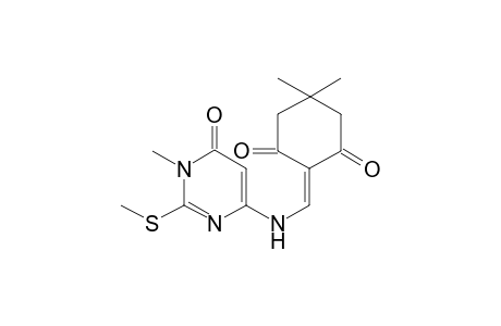 5,5-DIMETHYL-2-[(1-METHYL-2-METHYLSULFANYL-6-OXO-1,6-DIHYDROPYRIMIDIN-4-YLAMINO)-METHYLENE]-CYCLOHEXANE-1,3-DIONE