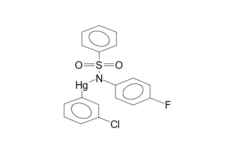 N-(META-CHLOROPHENYLMERCURO)-N-(PARA-FLUOROPHENYL)BENZENSULPHONYLAMIDE