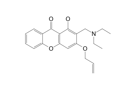 3-ALLYLOXY-2-[(DIETHYLAMINO)-METHYL]-1-HYDROXY-9H-XANTHEN-9-ONE