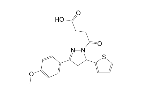 4-[3-(4-methoxyphenyl)-5-(2-thienyl)-4,5-dihydro-1H-pyrazol-1-yl]-4-oxobutanoic acid