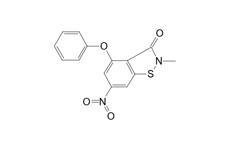 2-Methyl-6-nitro-4-phenoxy-1,2-benzothiazol-3-one