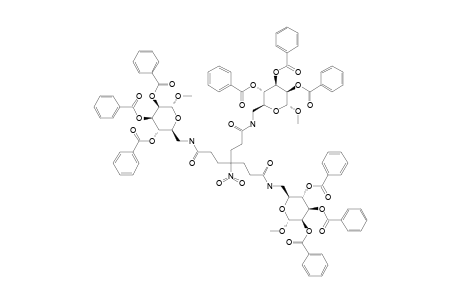 NITROTRIS-[2-[(2',3',4'-TRI-O-BENZOYL-6'-DEOXY-1'-O-METHYL-ALPHA-D-MANNOPYRANOS-6'-YL)-CARBAMOYL]-ETHYL]-METHANE