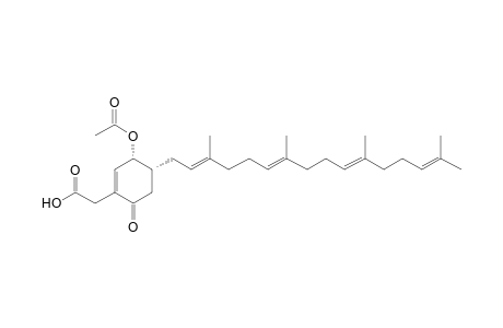 2-[(3R,4R)-3-acetoxy-6-keto-4-[(2E,6E,10E)-3,7,11,15-tetramethylhexadeca-2,6,10,14-tetraenyl]cyclohexen-1-yl]acetic acid