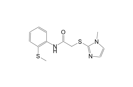 2-[(1-Methyl-1H-imidazol-2-yl)sulfanyl]-N-[2-(methylsulfanyl)phenyl]acetamide