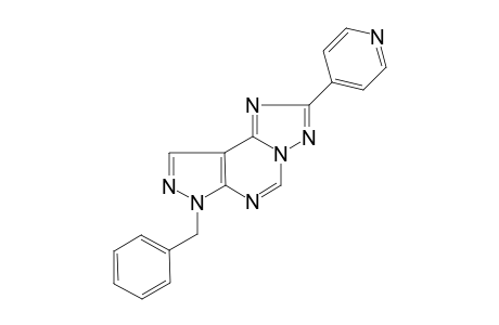 7H-Pyrazolo[4,3-E][1,2,4]triazolo[1,5-c]pyrimidine, 7-benzyl-2-(pyridin-4-yl)-