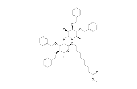 8-METHOXYCARBONYL-OCTYL-2-O-(3,4-DI-O-BENZYL-ALPHA-L-RHAMNOPYRANOSYL)-3,4-DI-O-BENZYL-ALPHA-L-RHAMNOPYRANOSIDE