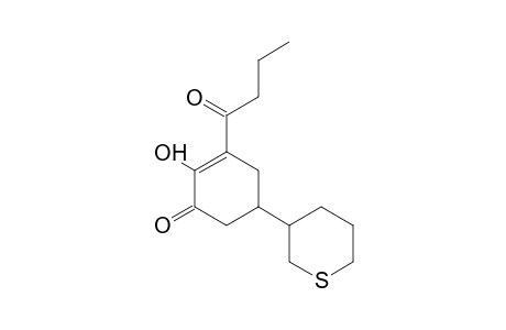 2-Butanoyl-3-hydroxy-5-(3-thianyl)-2-cyclohexen-1-one