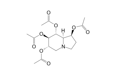 (1S,6S,7R,8R,8aR)-octahydroindolizine-1,6,7,8-tetrayl tetraacetate