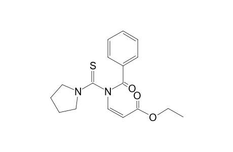 (Z)-ETHYL-3-[BENZOYL-(1-PYRROLIDINYLCARBOTHIOYL)-AMINO]-2-PROPENOATE