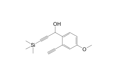 1-(2-Ethynyl-4-methoxy-phenyl)-3-trimethylsilyl-prop-2-yn-1-ol