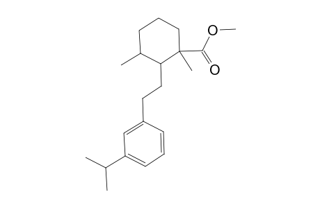 Cyclohexanecarboxylic acid, 1,3-dimethyl-2-[2-[3-(1-methylethyl)phenyl]ethyl]-, methyl ester, (1.alpha.,2.alpha.,3.alpha.)-