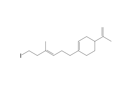 1-[(E)-6-iodo-4-methylhex-3-enyl]-4-prop-1-en-2-ylcyclohexene