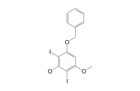 3-Benzyloxy-2,6-diiodo-5-methoxyphenol