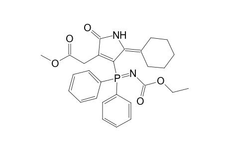 METHYL-(E)-5-CYCLOHEXYLIDENE-{4-[ETHOXYCARBONYLIMINO-(DIPHENYL)-LAMBDA(5)-PHOSPHANYL-2-OXO-2,5-DIHYDROPYRROL-3-YL}-ACETATE