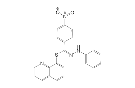 benzenecarbohydrazonothioic acid, 4-nitro-N-phenyl-, 8-quinolinyl ester