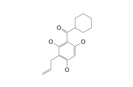 3-ALLYL-2,4,6-TRIHYDROXYPHENYL-CYCLOHEXYL-KETON