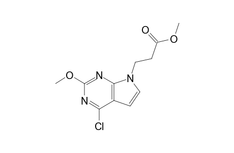 3-(4-CHLORO-2-METHOXY-7H-PYRROLO-[2,3-D]-PYRIMIDIN-7-YL)-PROPANOIC-ACID