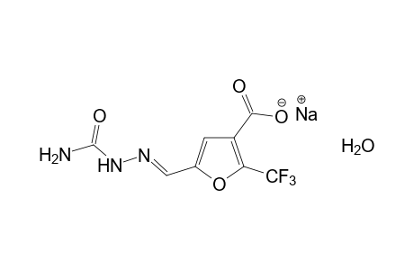 5-FORMYL-2-(TRIFLUOROMETHYL)-3-FUROIC ACID, SODIUM SALT, SEMICARBAZONE, HYDRATE