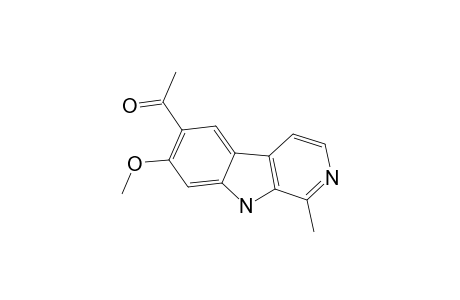 10-ACETYL-11-METHOXY-3-METHYL-BETA-CARBOLINE