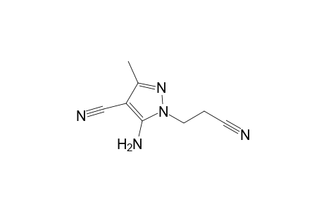 5-amino-4-cyano-3-methylpyrazole-1-propionitrile