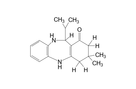 3,3-dimethyl-2,3,4,5,10,11-hexahydro-11-isopropyl-1H-dibenzo[b,e][1,4]diazepin-1-one