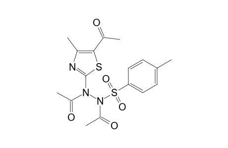 5-acetyl-4-methyl-2-[2-(p-toluenesulfonyl)-N,N-diacetylhydrazino]-thiazole