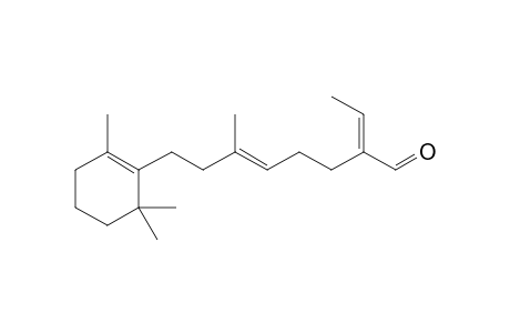 (2E,6E)-7-Methyl-9-(2,6,6-trimethylcyclohex-1-en-1-yl)nona-2,6-dien-3-carbaldehyde