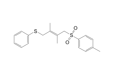 (E)-Phenyl 4-tosyl-2,3-dimethyl-but-2-enyl sulfide