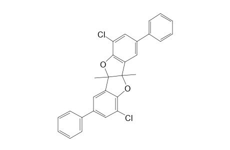 1,6-dichloro-4b,9b-dihydro-4b,9b-dimethyl-3,8-diphenylbenzofuro[3,2-b]-benzofuran