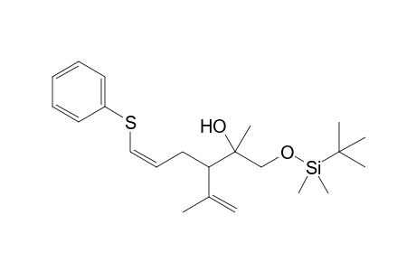 (Z)-1-[(t-Butyldimethylsilyl)oxy]-2-methyl-3-(1'-methylethenyl)-6-phenylthio-5-hexen-2-ol