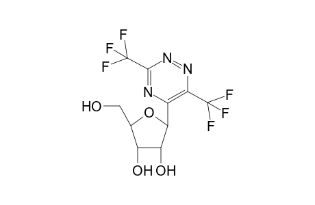 5.beta.-D-Ribofuranosyl]-3,6-bis(trifluoromethyl)-1,2,4-triazine