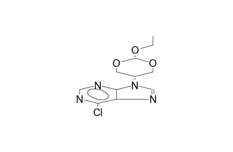 CIS-6-CHLORO-9-(2-ETHOXY-1,3-DIOXANYL-5)PURINE