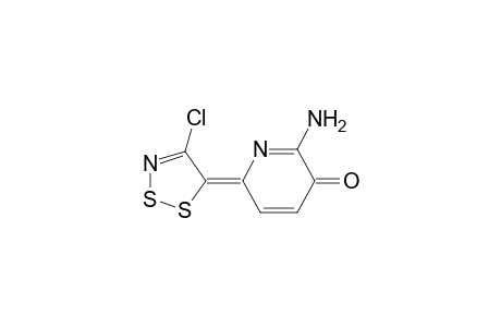 (E)-2-amino-6-(4-chloro-5H-1,2,3-dithiazol-5-ylidene)pyridin-3(6H)-one