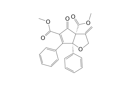 3-METHYLENE-4-OXO-6,6A-DIPHENYL-2,3,4,6A-TETRAHYDRO-(3AA,6AA)-CYCLOPENTA-[B]-FURAN-3A,5-DICARBOXYLIC-ACID-DIMETHYLESTER