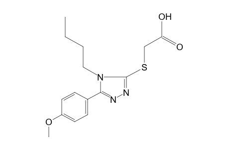 {[4-BUTYL-5-(p-METHOXYPHENYL)-4H-1,2,4-TRIAZOL-3-YL]THIO}ACETIC ACID