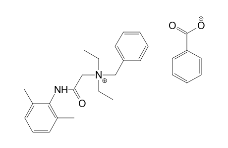 Benzyldiethyl (2,6-xylyl-carbamoyl-methyl)-ammonium benzoate