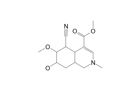 2-METHYL-4-CARBOMETHOXY-5-CYANO-6-METHOXY-7-HYDROXY-HYDROISOQUINOLINE